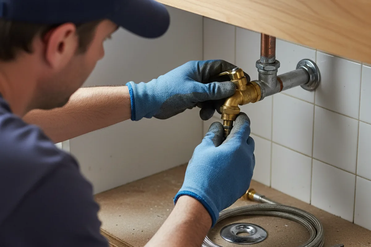 Shutoff valve and fitting work during Repiping in Bloomery